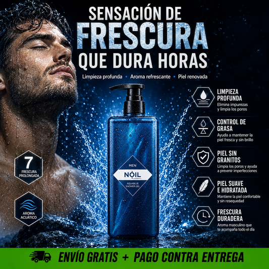 NOIL Gel Corporal™ | Aroma Refrescante y Cuidado Diario + Espalda Reluciente