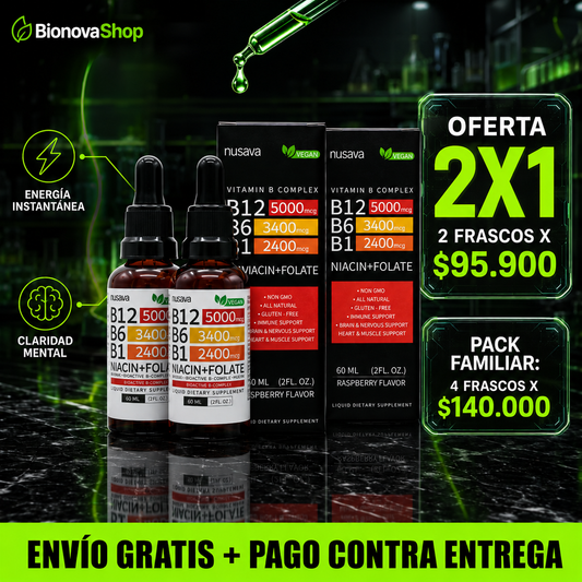 Vitamina B12 Suplemento Líquido: Energía Celular