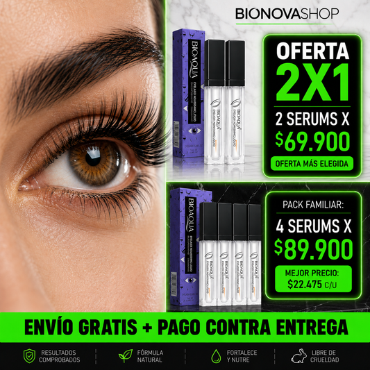 Serum Bioaqua Para Pestañas: Oferta 2x1