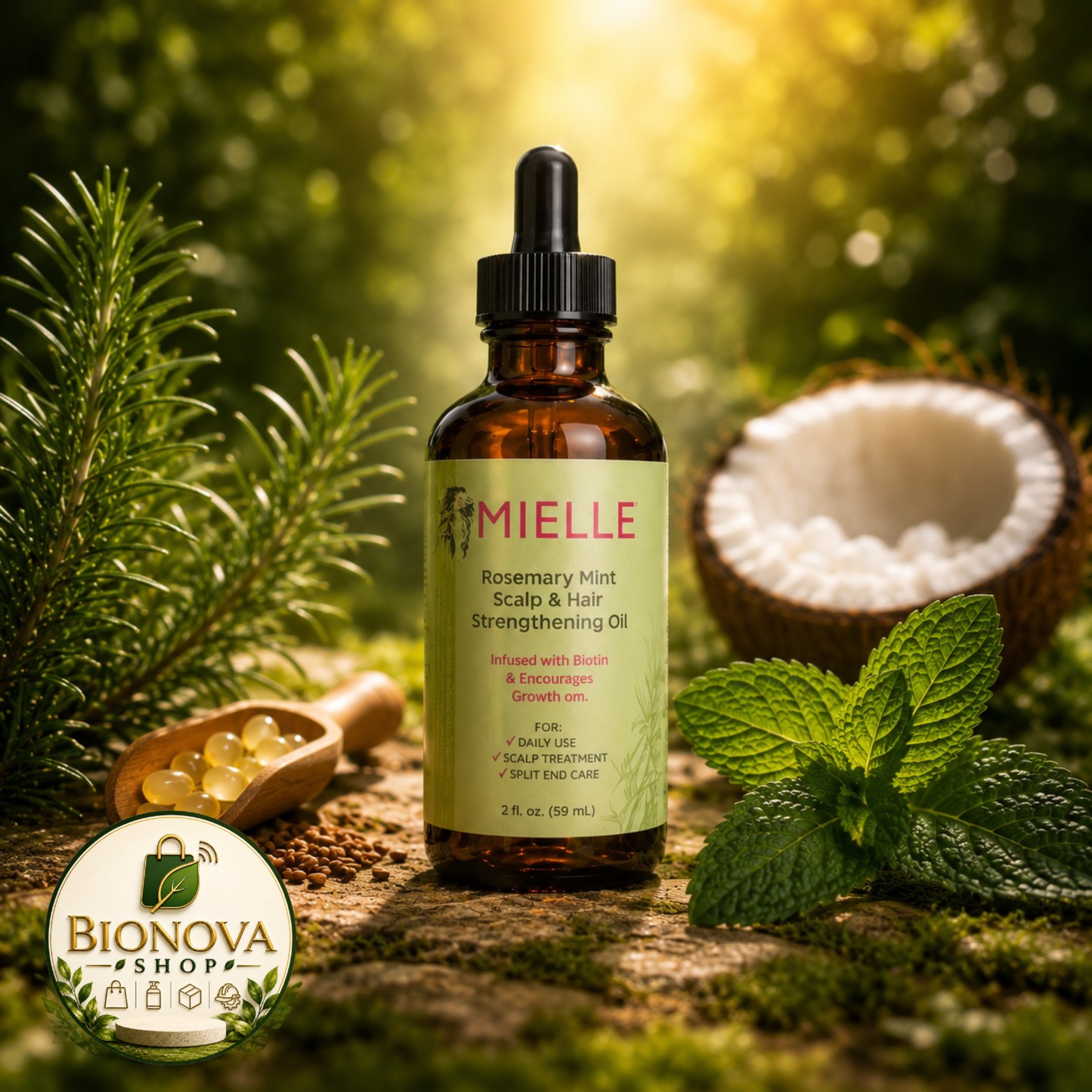 Aceite de Romero & Menta - Crecimiento Extremo y Fortaleza