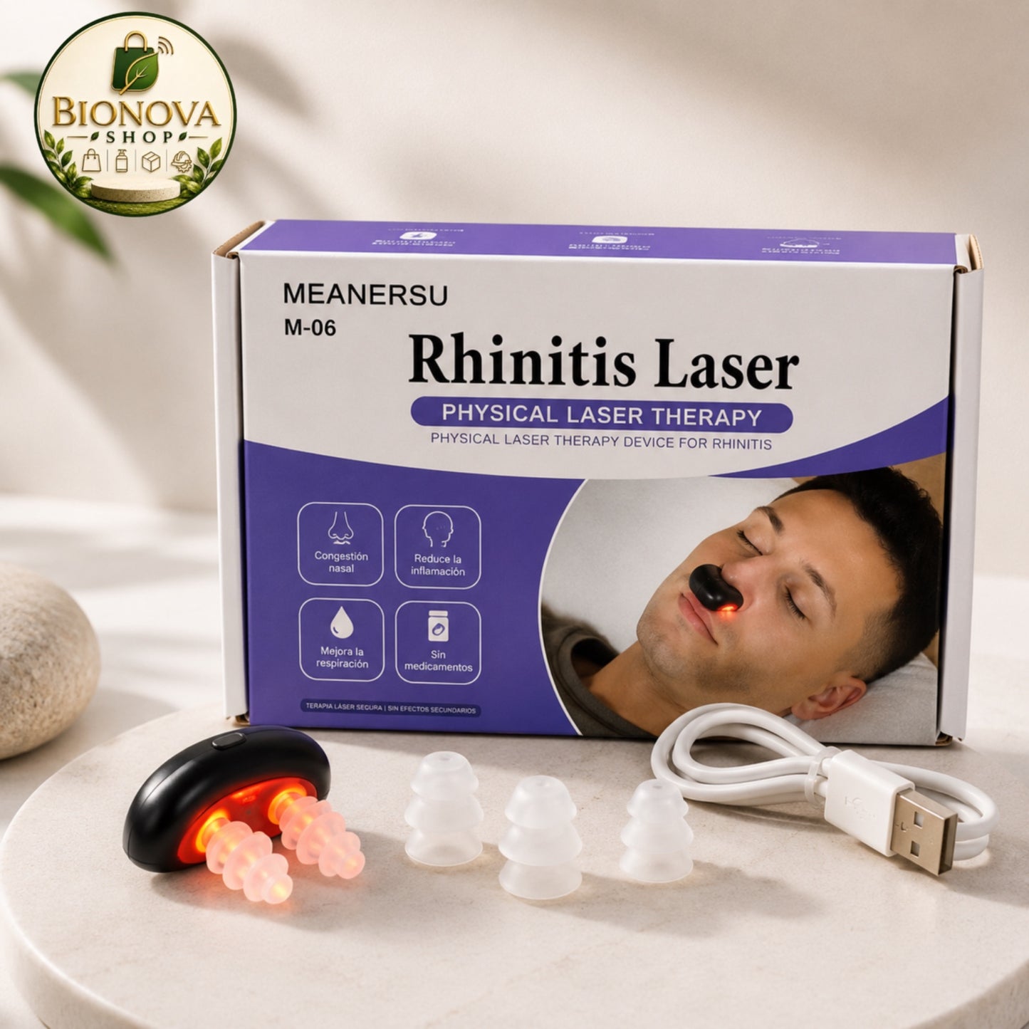 Terapia Nasal Láser ORIGINAL™ : Respira mejor sin una sola Pastilla