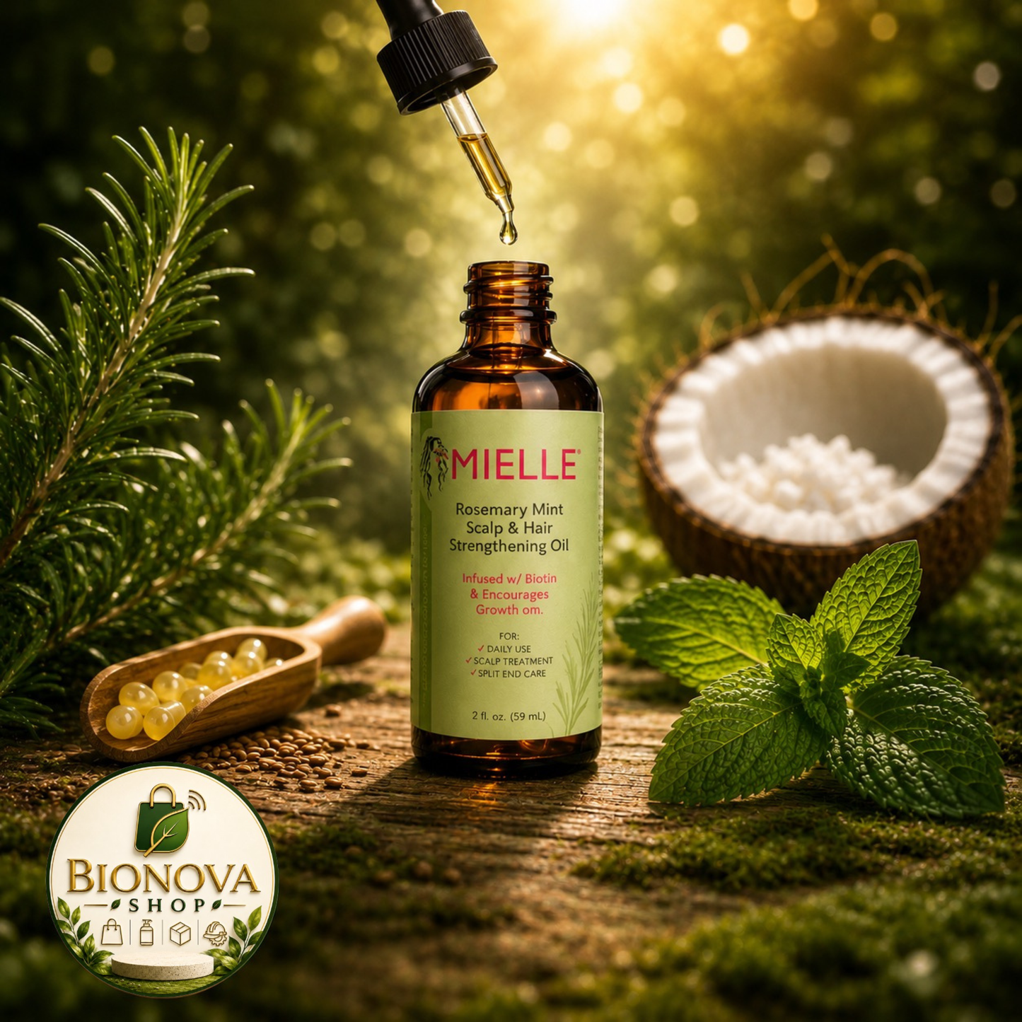 Aceite de Romero & Menta - Crecimiento Extremo y Fortaleza